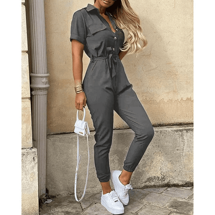 Hallie - Mono Elegante y Con Estilo Para Mujer Con Cinturón