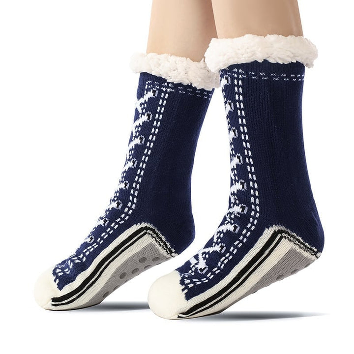 Ellena - Pantuflas de Cachemira Ultra Gruesas Calcetines de Casa