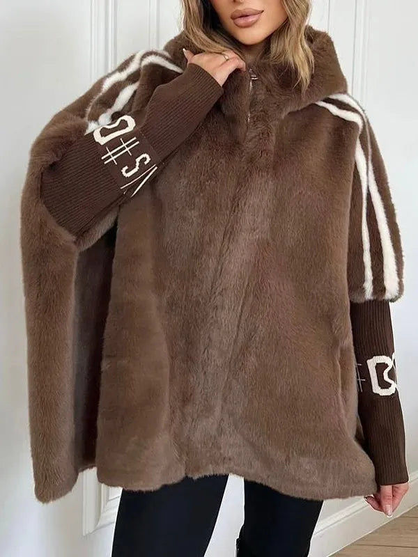 Capsey - Elegante Abrigo De Piel Sintética Para Invierno