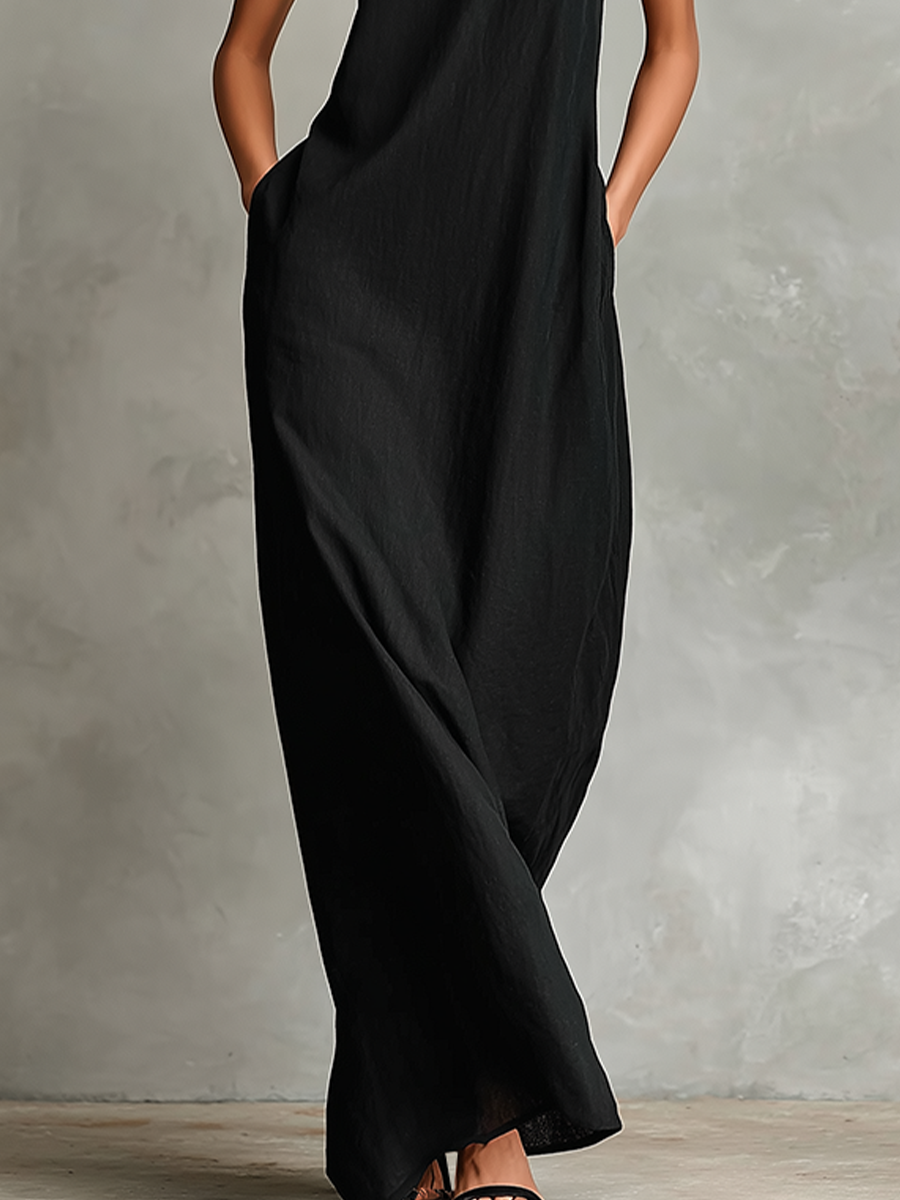 Imeria - Vestido Largo Con Cuello Halter