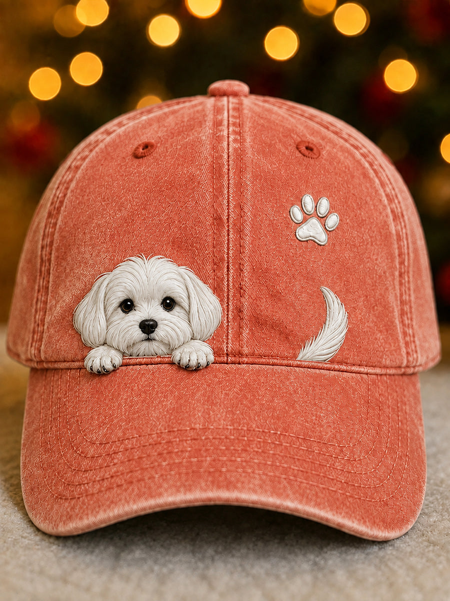 Pawlina - Gorra Ajustable Con Diseño De UN Perrito Muy Mono