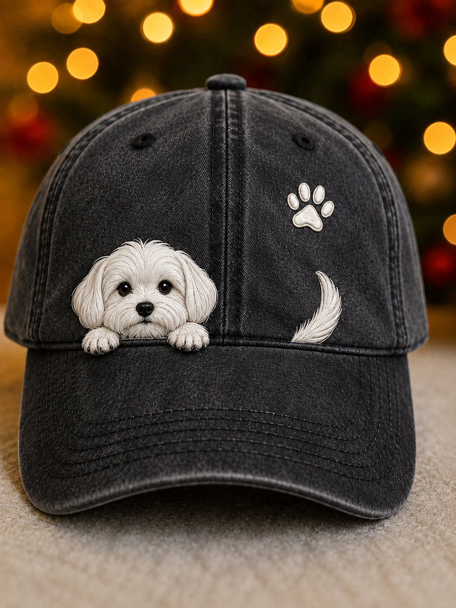 Pawlina - Gorra Ajustable Con Diseño De UN Perrito Muy Mono
