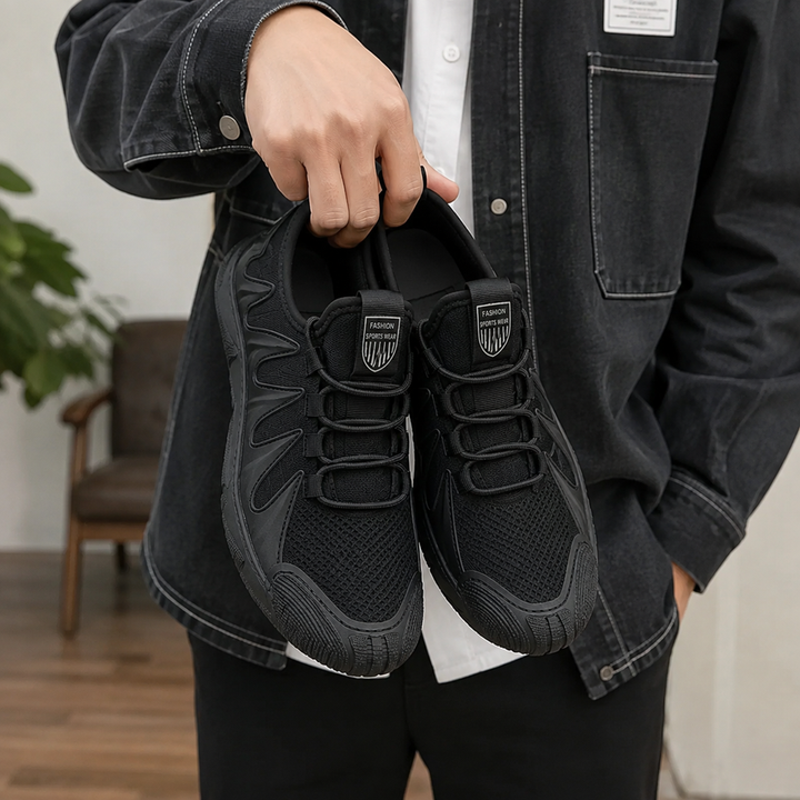 Linmark – Zapatillas Deportivas Con Cordones De Malla Transpirable