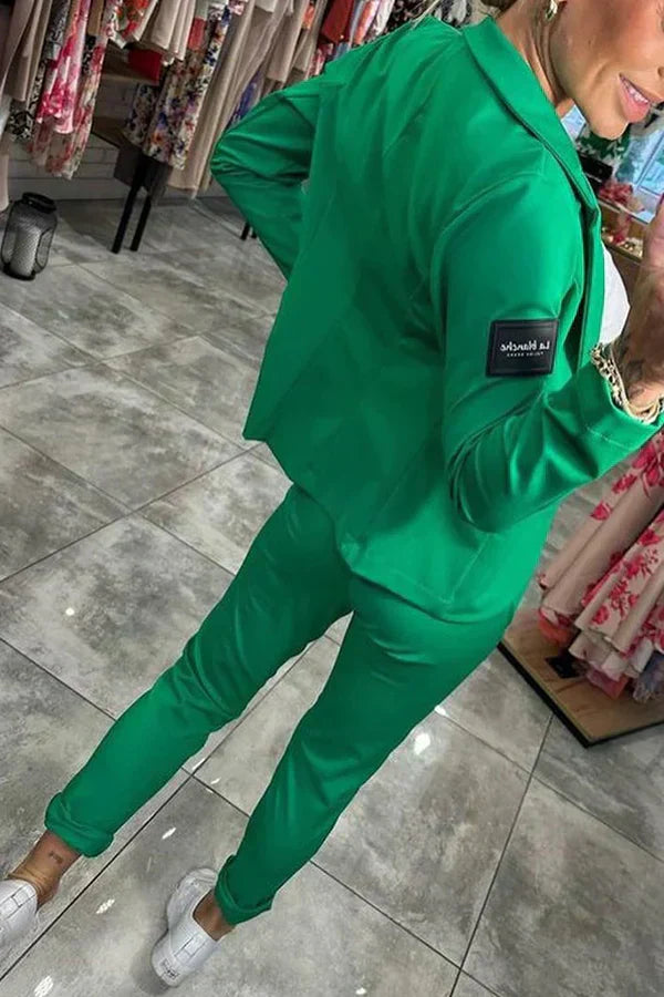 Jocelyne - Elegante Conjunto De Blázer Pantalones