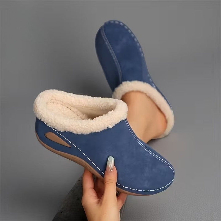 Lirona - Mocasines Cómodos Sin Cordones Con Forro Polar