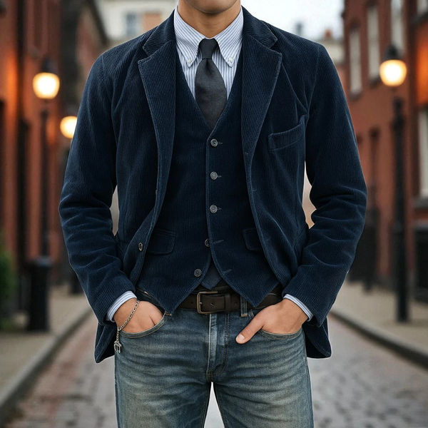 Gunnar - Blazer y Chaleco De Pana
