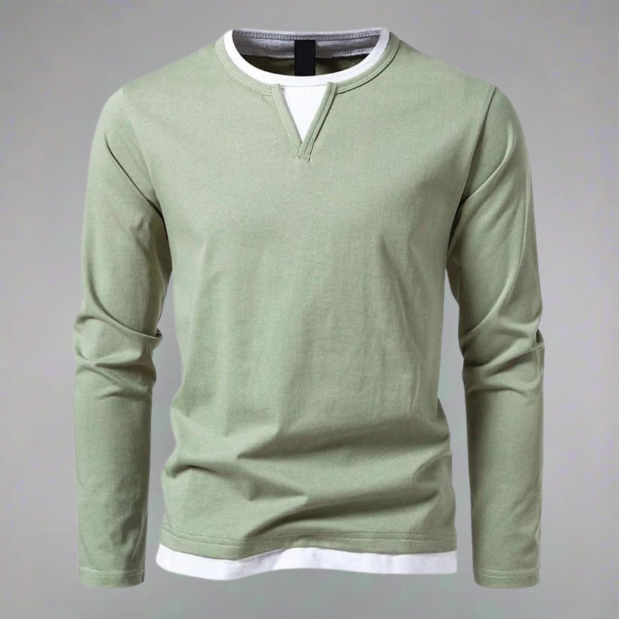 Brannock - Camisa De Manga Larga y Cuello En V