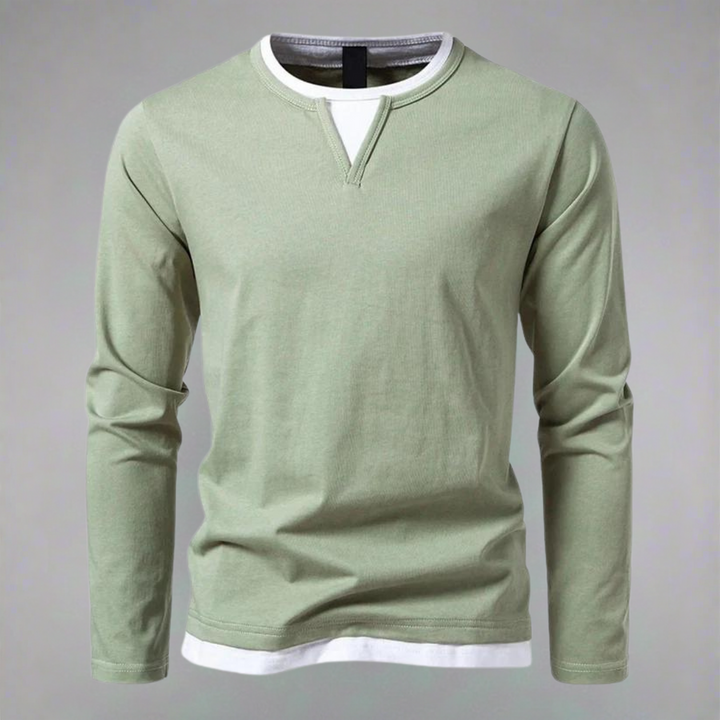 Brannock - Camisa De Manga Larga y Cuello En V