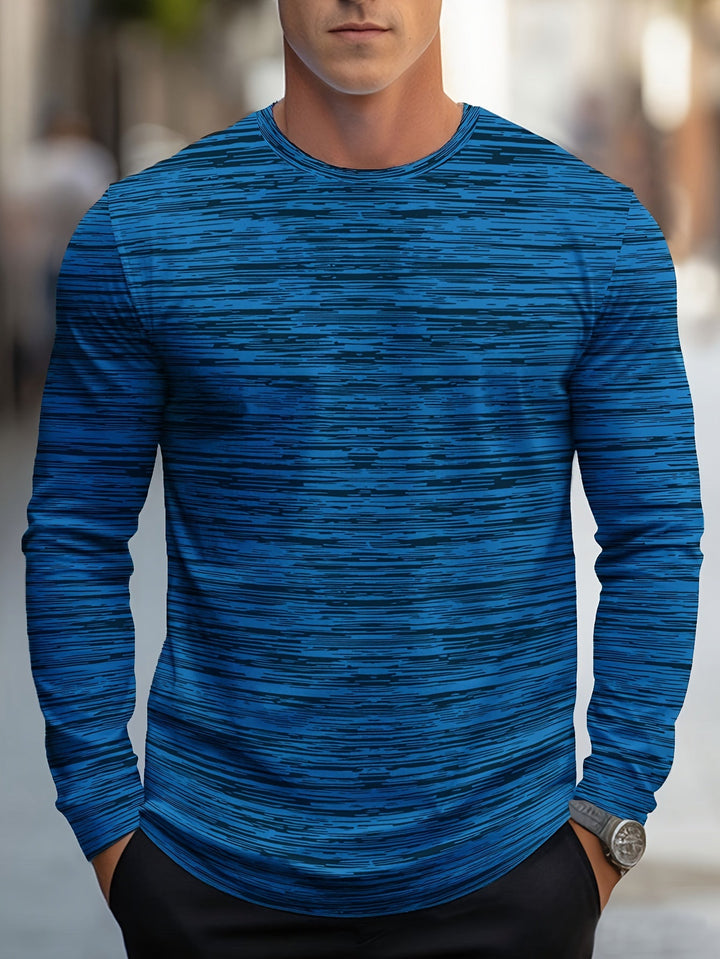 Alir - Camisa Informal De Manga Larga a Rayas