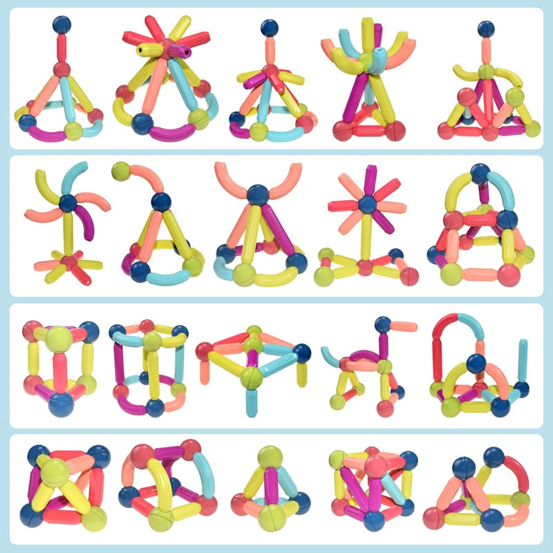 MagneticSticks - Desarrolla Tu Creatividad Juego De Juguetes Para Niños