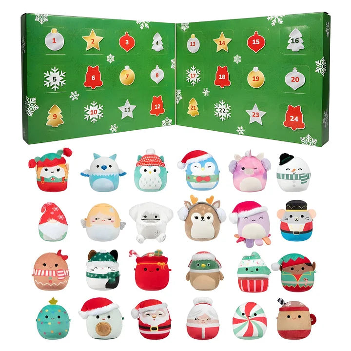 FestiveFuzzies - Calendario De Adviento De Navidad Con Muñeco De Peluche