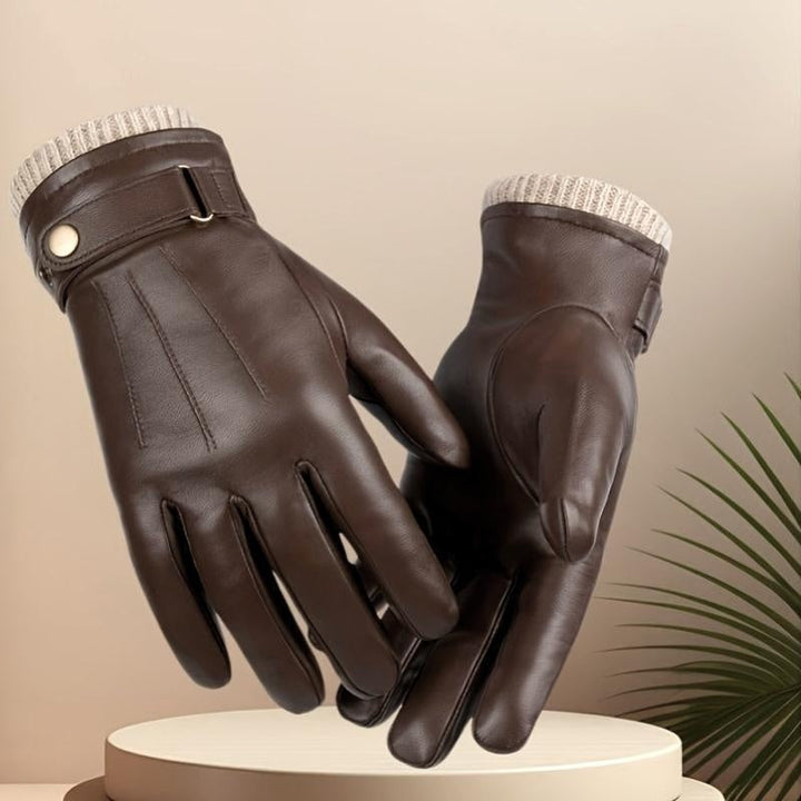 Matheo - Guantes Térmicos De Piel Para Invierno