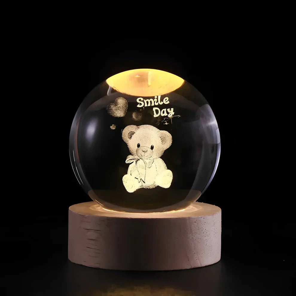 Glow Sphere – Lámpara Luminosa Con Bola De Cristal