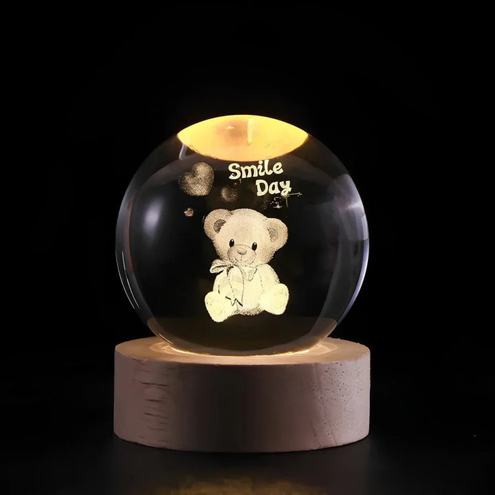 Glow Sphere – Lámpara Luminosa Con Bola De Cristal