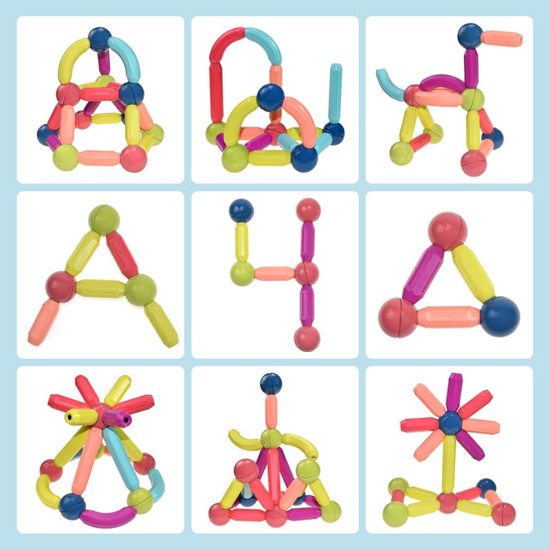 MagneticSticks - Desarrolla Tu Creatividad Juego De Juguetes Para Niños