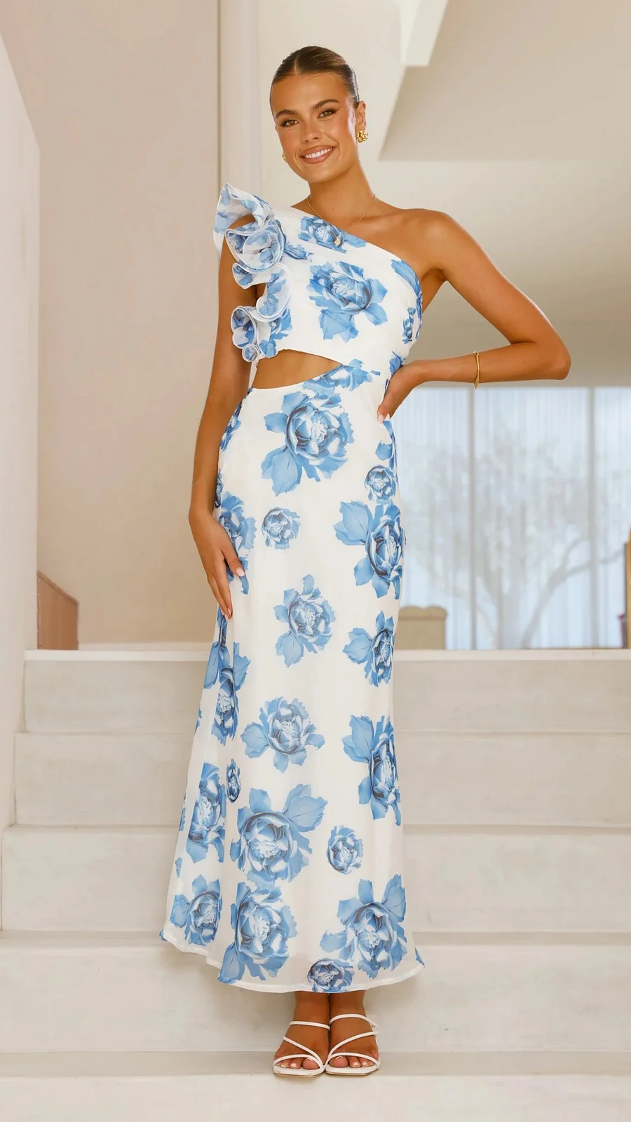 Dorothy - Vestido Largo Sin Mangas Con Diseño Floral