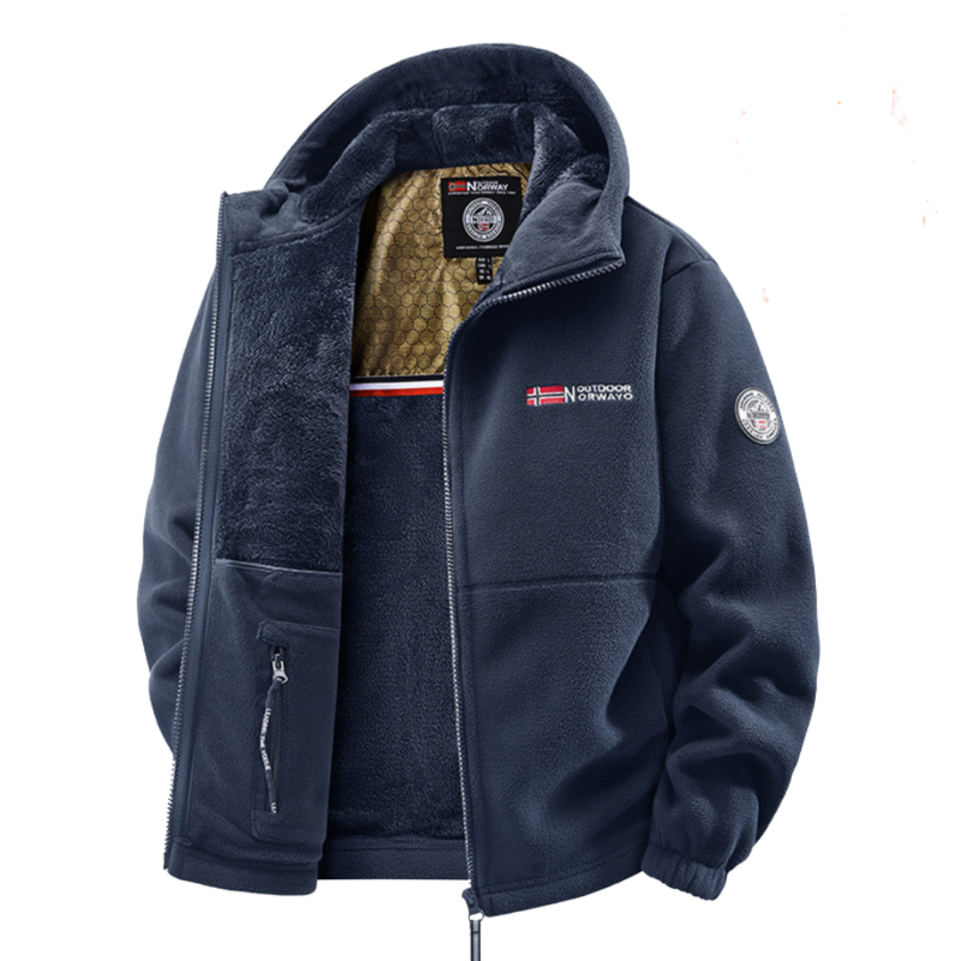 Hales - Chaqueta De Invierno De Lana Con Cremallera