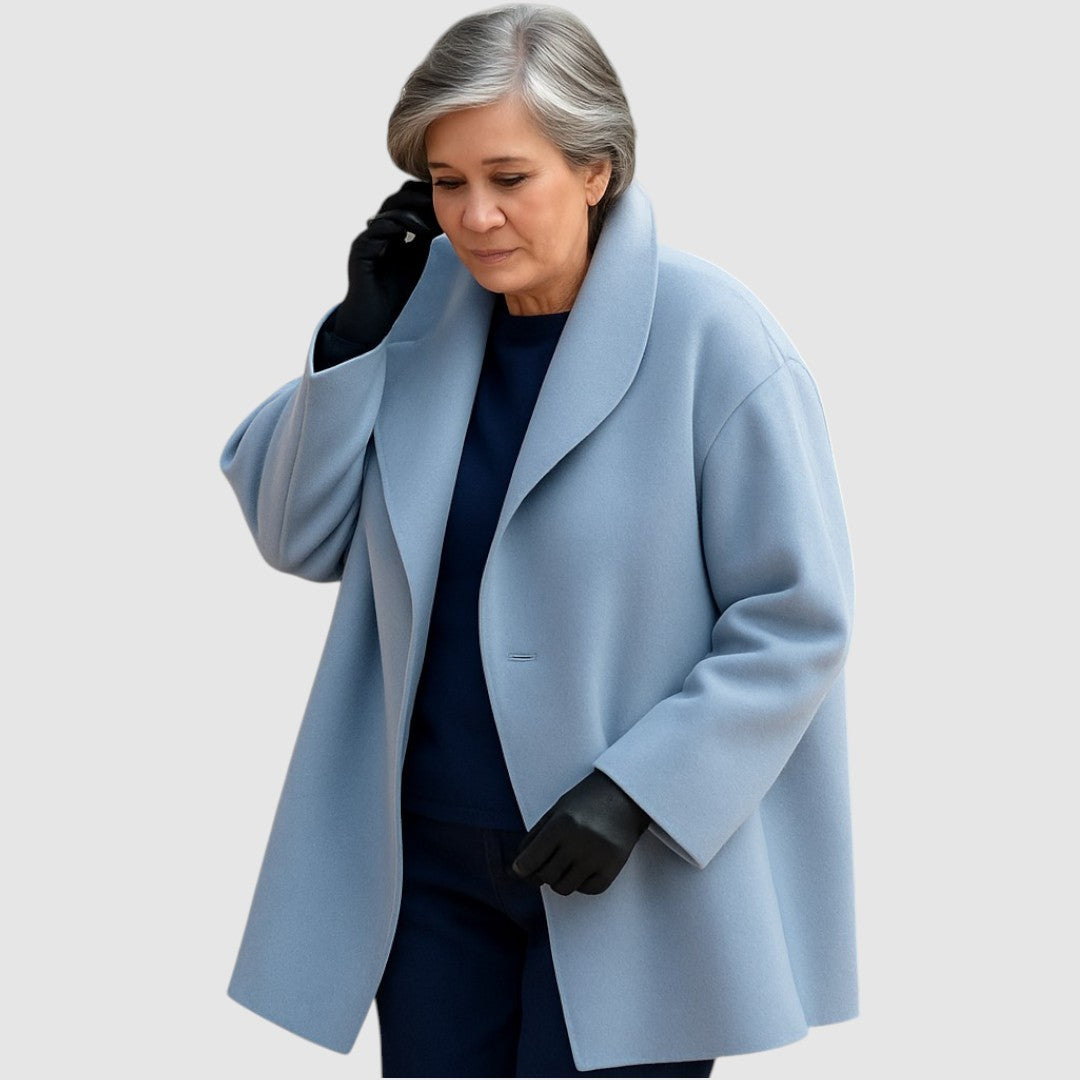 Plesette - Abrigo De Lana Cachemira Cortavientos