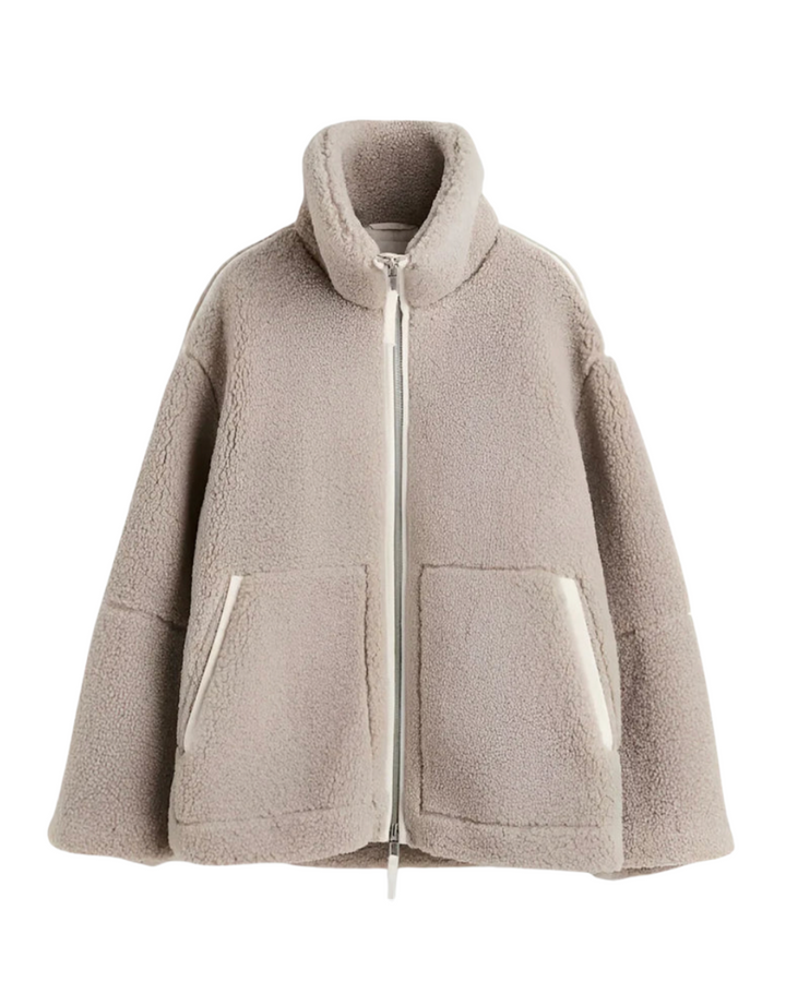 Tatjanka - Chaqueta De Lana De Cordero De Manga Larga