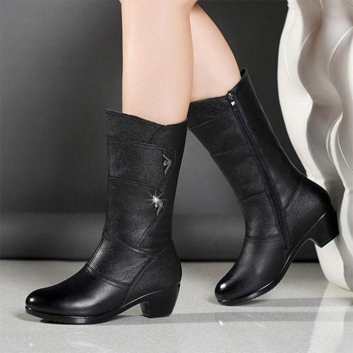 Benedetta - Botas Altas Con Cremallera Lateral y Antideslizantes