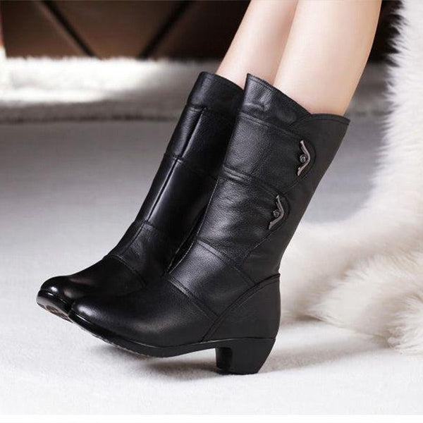 Benedetta - Botas Altas Con Cremallera Lateral y Antideslizantes
