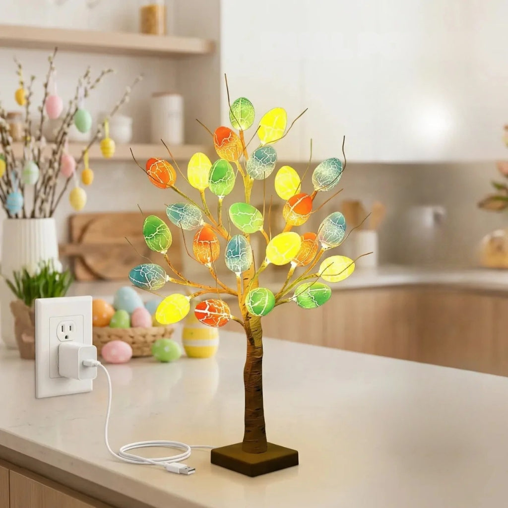 SpringAura - Árbol de Pascua Con luces LED de Colores Para Una Decoración Festiva del Hogar
