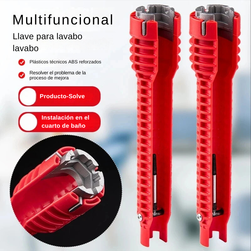 GripFlex - Llave de fregadero 8 en 1