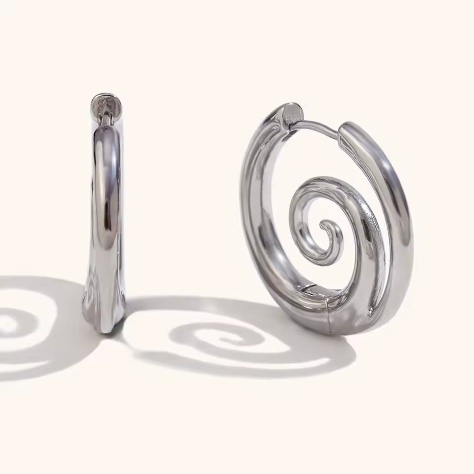 Kaliah - Pendientes de Aro en Espiral