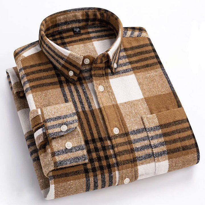 Hansamu - Elegante Camisa De Manga Larga Con Botones