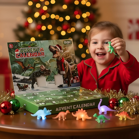 DinoFun - Calendario de Adviento de 24 días Lleno de Sorpresas