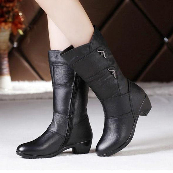 Benedetta - Botas Altas Con Cremallera Lateral y Antideslizantes