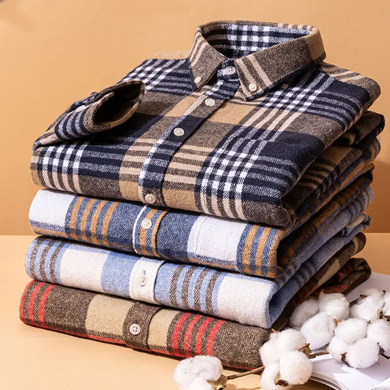 Hansamu - Elegante Camisa De Manga Larga Con Botones