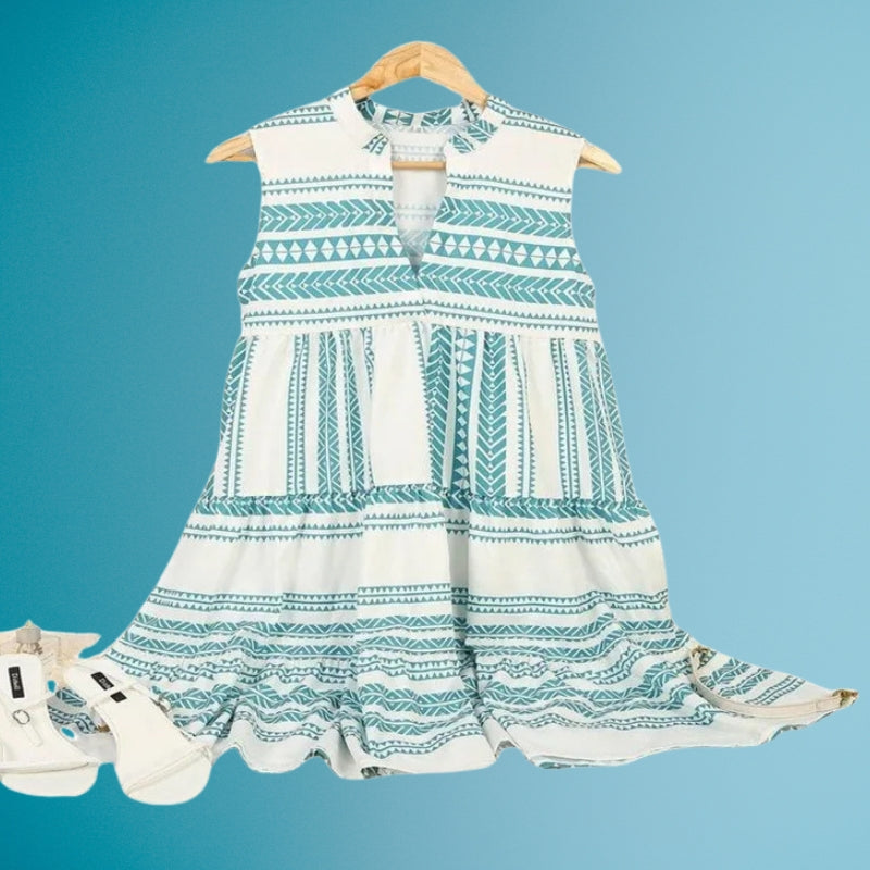 Lylah - Elegante Verano Vestido Con Impresión