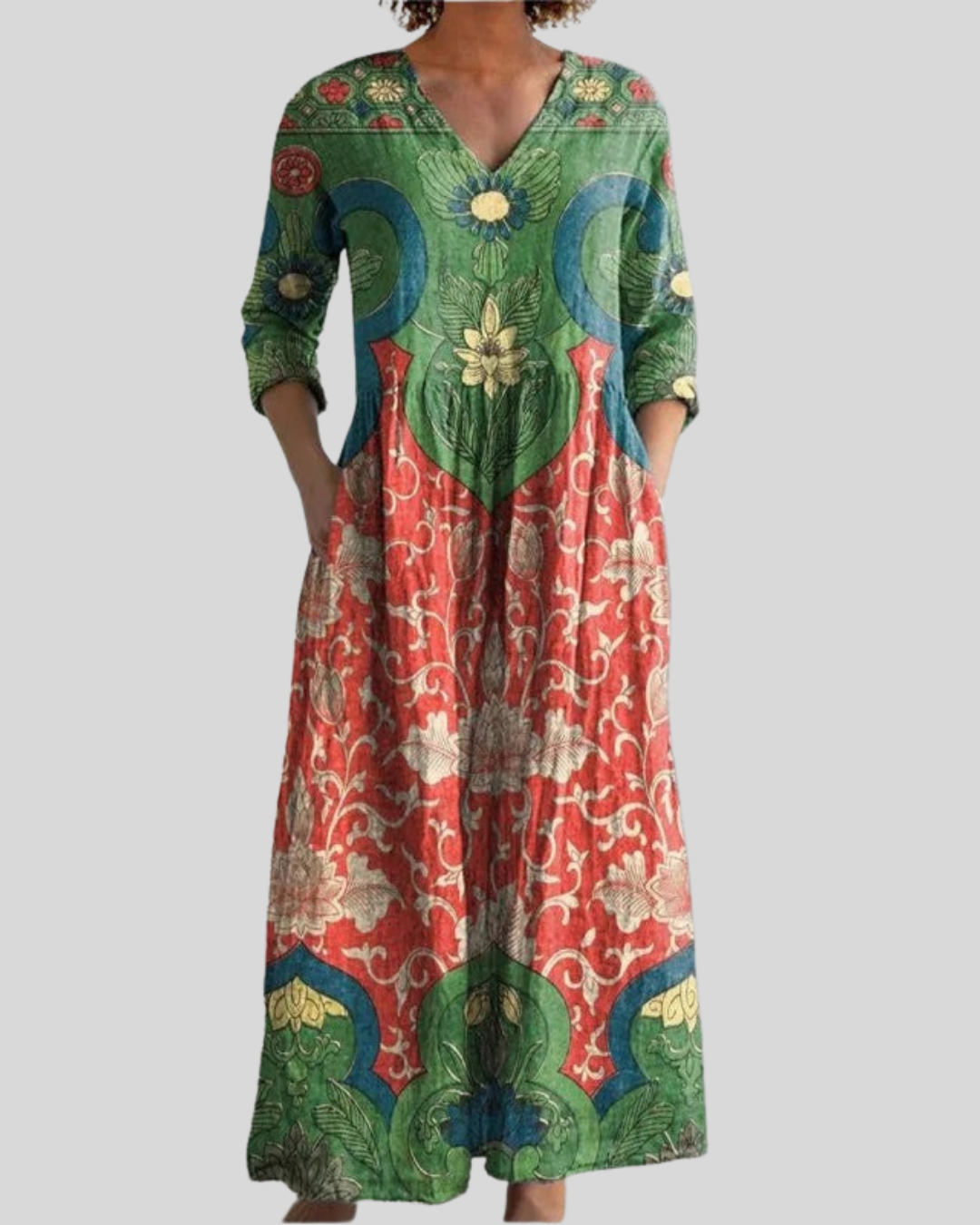Bernadine - Maxivestido Floral Vintage