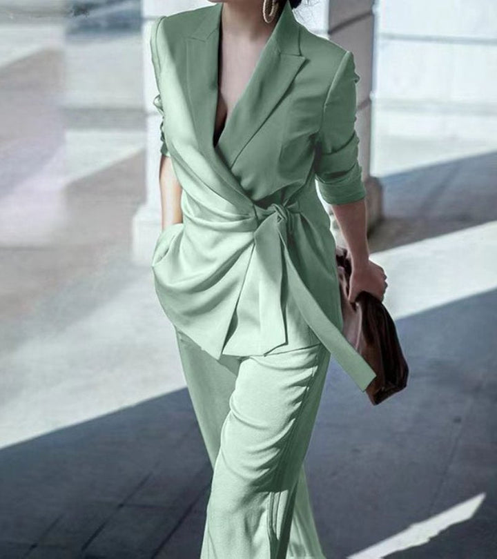 Asya - Elegante Traje Informal De Dos Piezas