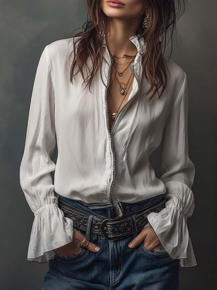 Naeva - Chaqueta de Terciopelo de manga Larga, Suave y Elegante