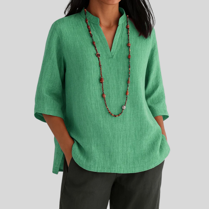 Bernice - Blusa Cómoda Con Cuello En V