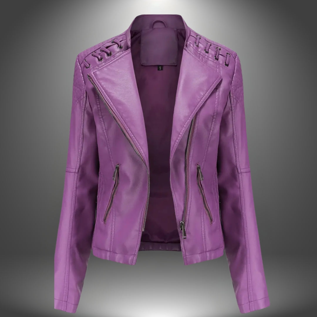 Lilia - Chaqueta De Cuero Prémium
