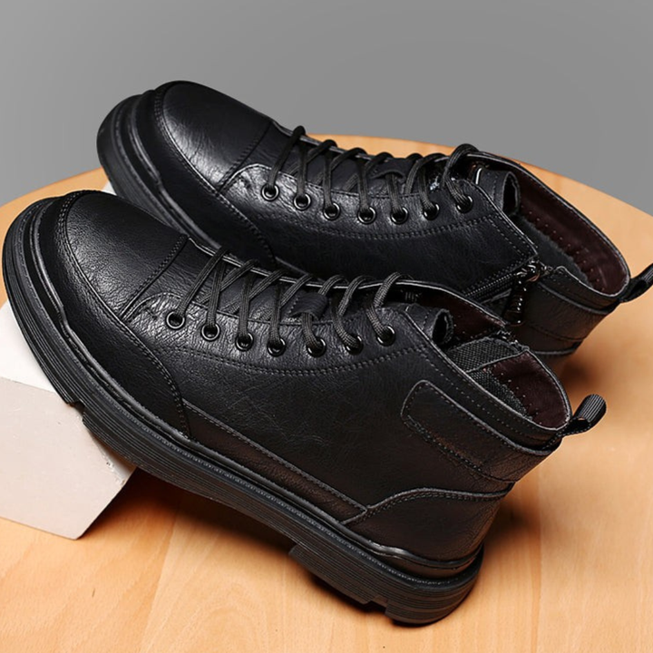 Patterson - Botines De Cuero Con Cordones