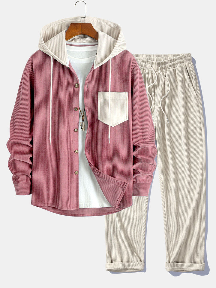 Cadmus - Conjunto De Camisa Con Capucha y Pantalones De Pana