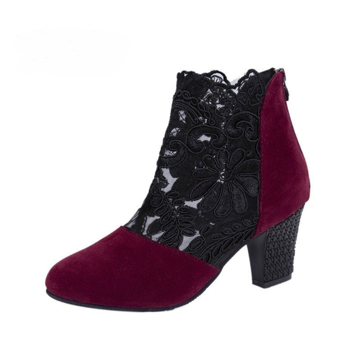 Janneke - Elegantes Zapatos de Tacón Alto de Encaje