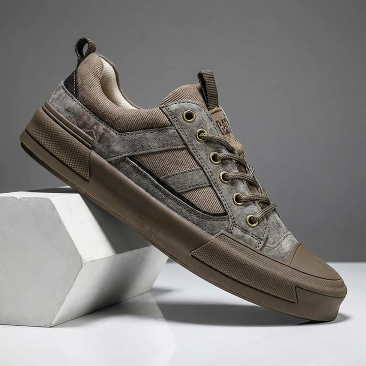 Deller - Zapatillas Deportivas de Cuero Informales