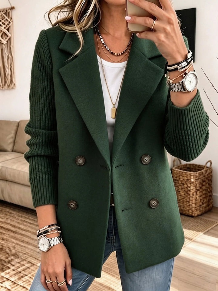 Winchell - Chaqueta De Otoño Elegante Con Mangas De Punto