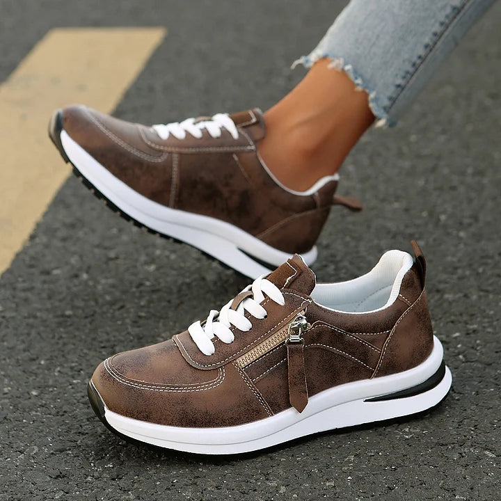 Maila - Cómodas Zapatillas Deportivas Con Cremallera Lateral