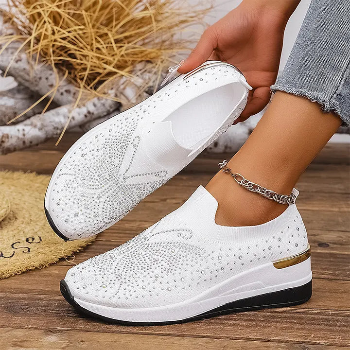 Josia - Zapatillas Sin Cordones Con Diseño De Mariposa Y Pedrería