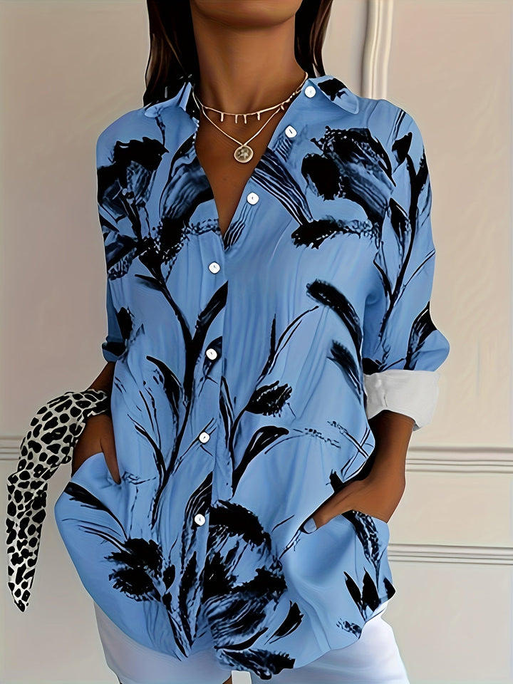 Ulka - Camisa De Manga Larga Con Estampado Floral