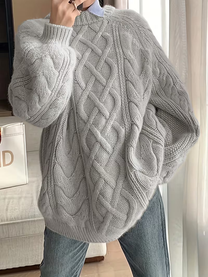 Elayra - Jersey De Punto Holgado Informal