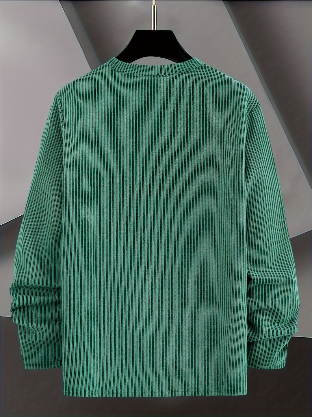 Dionisio - Jersey de Punto Acanalado con Cuello Redondo