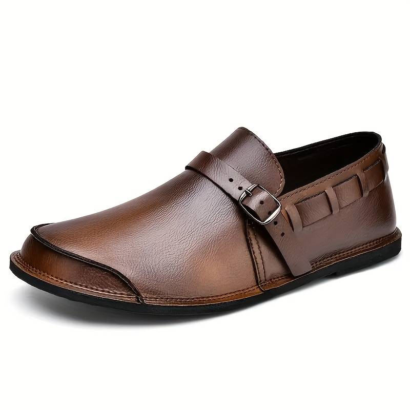 Efraim - Mocasines Cómodos de Estilo Retro Sin Cordones