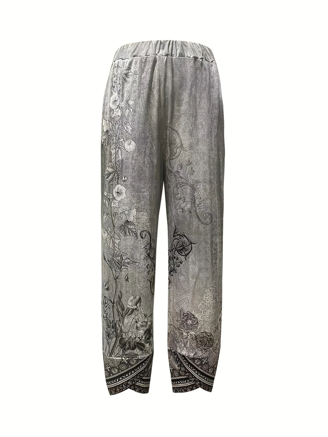 Kayden - Pantalón Capri Vintage De Flores